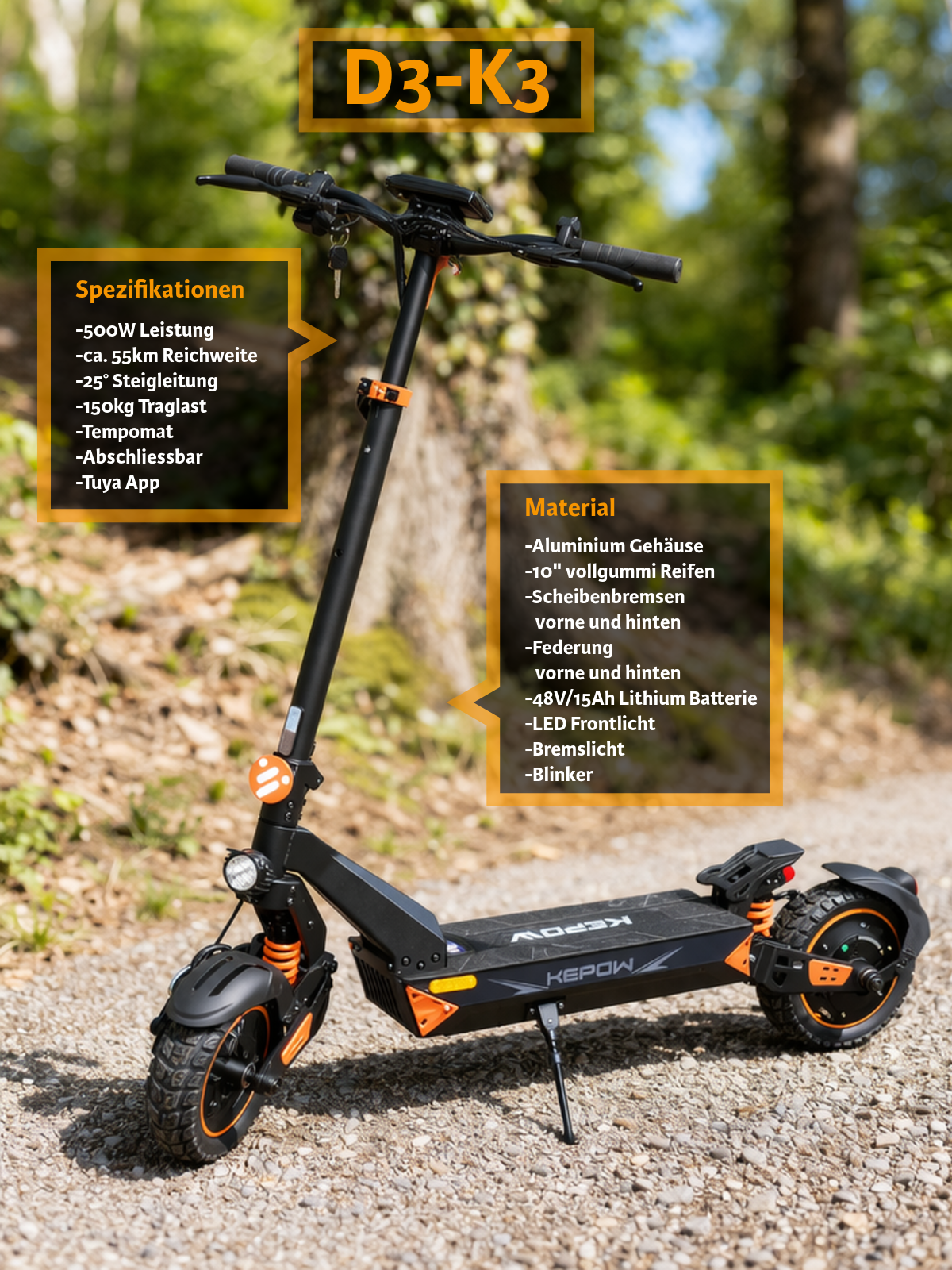 D3-K3 Kepow Offroad E-Scooter
